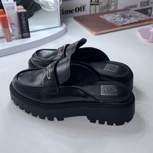 Black Dolce Vita Platform Loafers